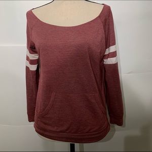 Cute pink stripped long sleeve shirt